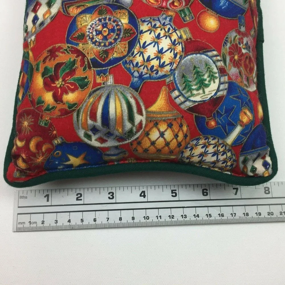 Vintage Riverdale Christmas Set of Mini Throw Decorative Holiday Pillows